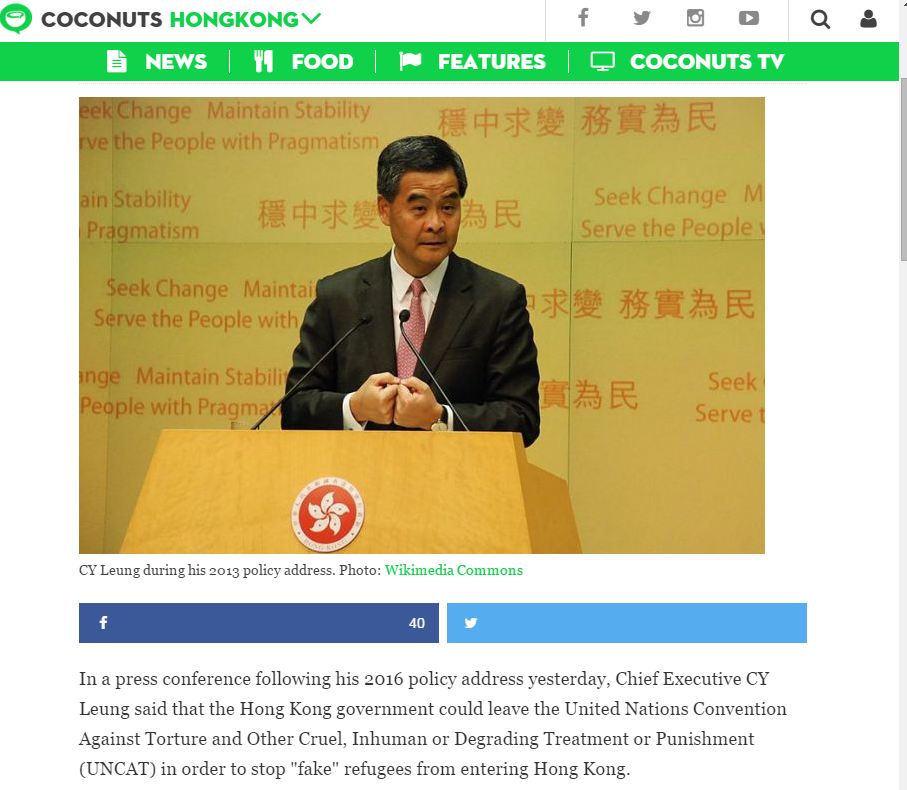 HK May quit UN CoConut