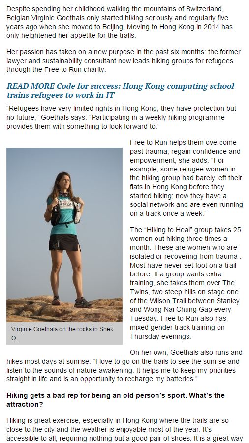 SCMP 08 March 2016, Healing Exercise For Refugee Women